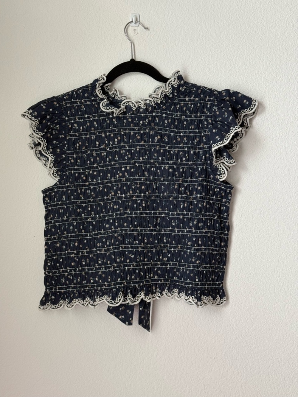 Sezane Liorane Blouse in Marine Floral Print - Picture 2 of 6